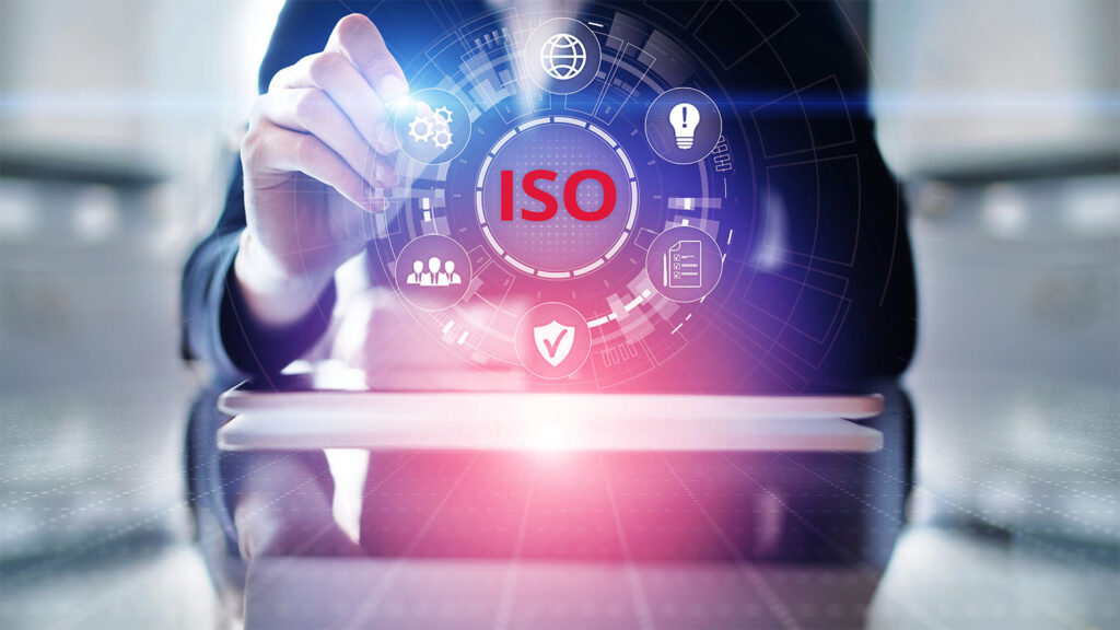 iso standards quality control assurance warranty business technology concept.